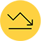 Descending graph icon