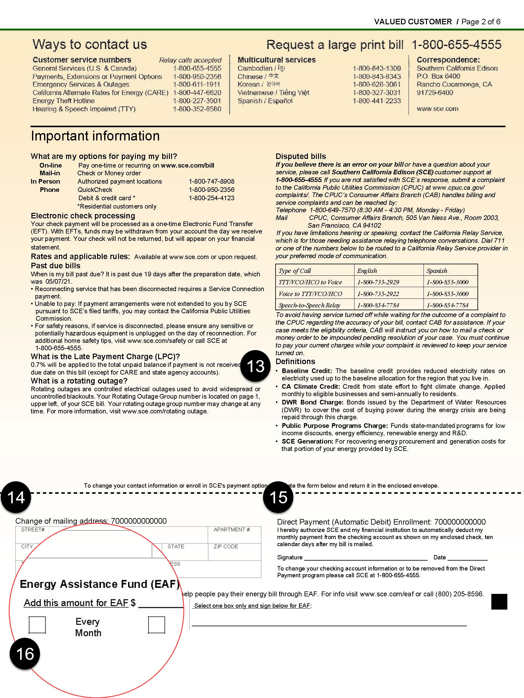 CCA bill explanation 13-16